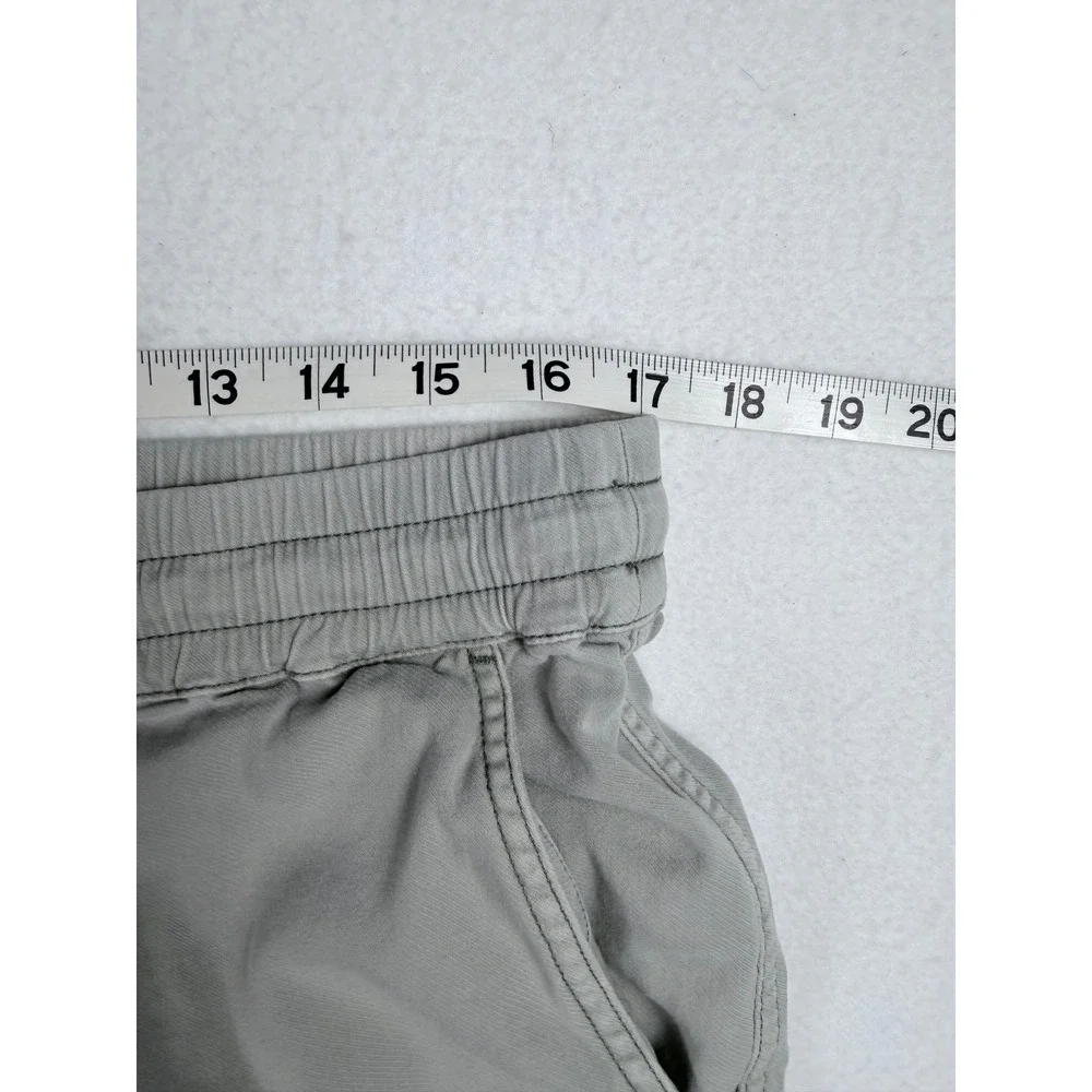 Faherty Mens Gray Organic Cotton Linen Blend Drawstring Shorts Size L 5 Inseam